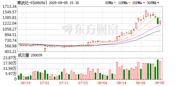 天弘忧配 Deepseek一句话 寒武纪市值超越这些大蓝筹